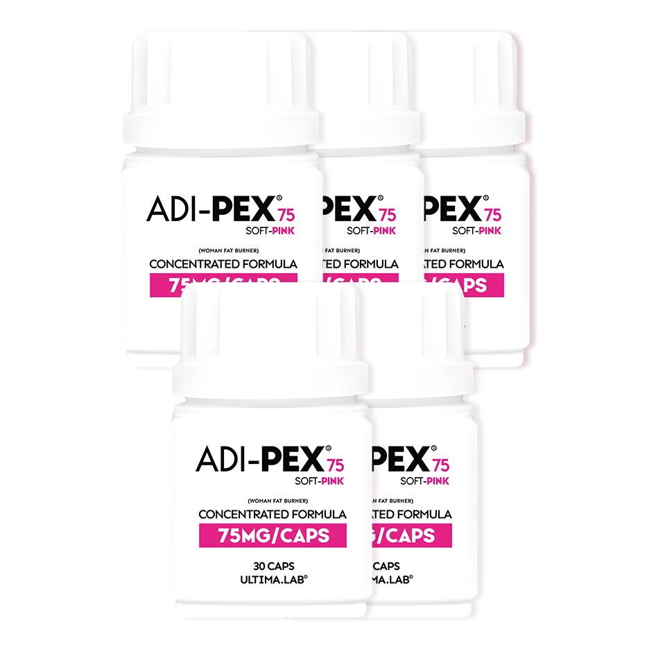 Spaľovač tukov ADI-PEX 75mg Soft Pink 5×30 kaps.