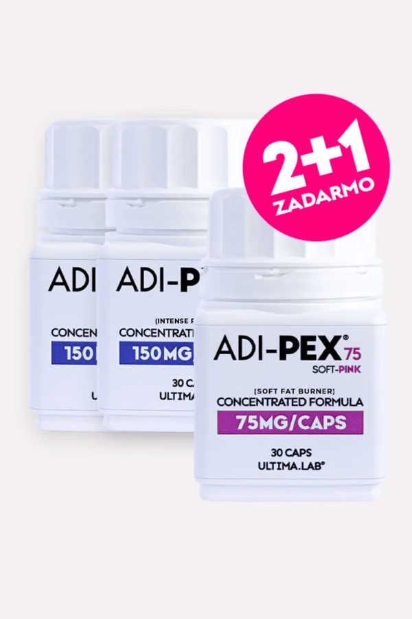 2× Spaľovač tukov ADI-PEX Magic Blue + ZADARMO 1× Soft Pink (3×30 kaps.)