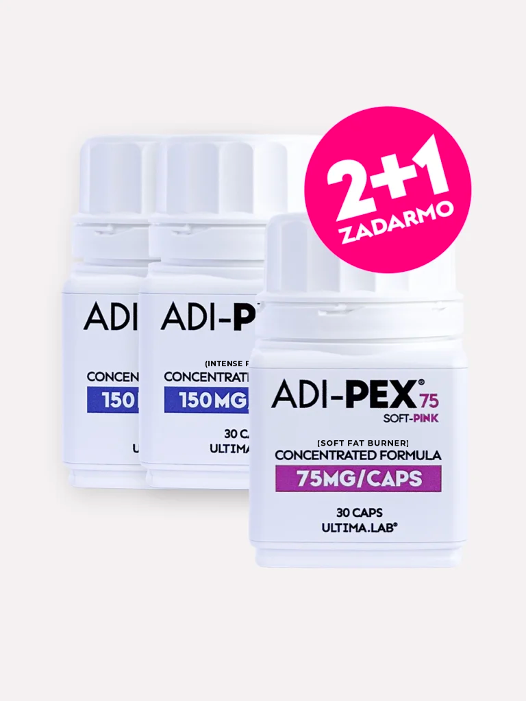 2× Spaľovač tukov ADI-PEX Magic Blue + ZADARMO 1× Soft Pink (3×30 kaps.)