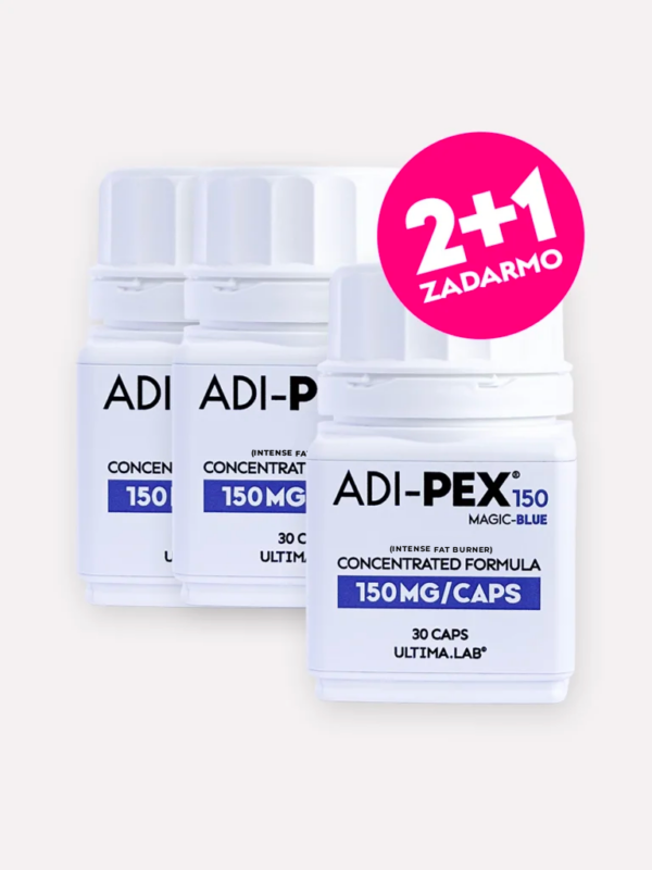 3modre Spaľovač tukov ADIPEX 150mg Magic Blue (3×30 kaps.)