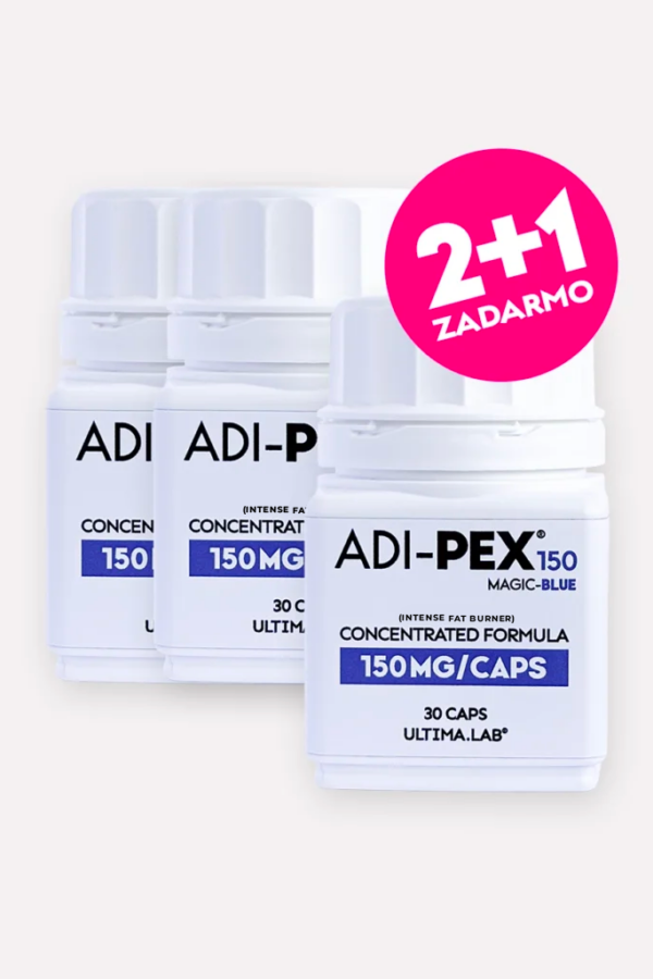 Spaľovač tukov ADIPEX 150mg Magic Blue (3×30 kaps.)