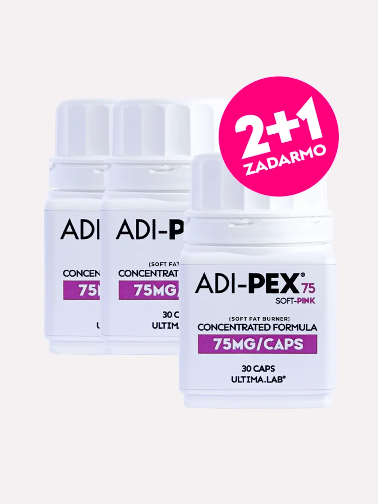 Spaľovač tukov ADIPEX 75mg Soft Pink (3×30 kaps.)