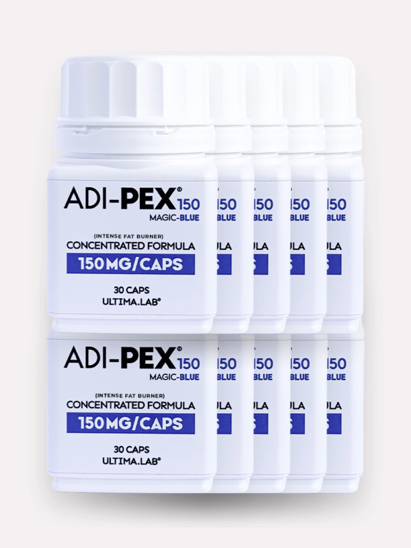 Adi-Pex modry 10x Spaľovač tukov ADI-PEX 150mg Magic Blue (10×30 kaps.)