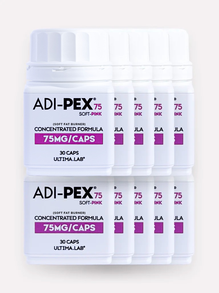 Spaľovač tukov ADI-PEX 75mg Soft Pink (10×30 kaps.)