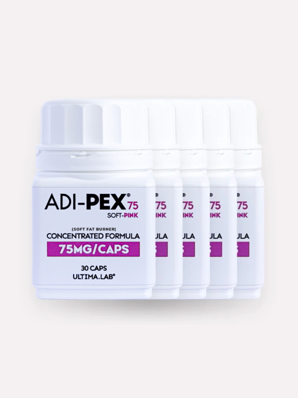 Spaľovač tukov ADI-PEX 75mg Soft Pink (5×30 kaps.)