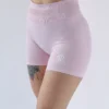 Dámske športové šortky ULTIMA.LAB v ružovej farbe – elastické krátke nohavice na cvičenie, jogu a fitness, pohodlný materiál, moderný dizajn.