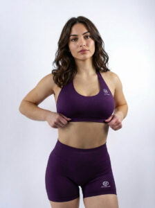 Športová podprsenka ULTIMA.LAB slivková