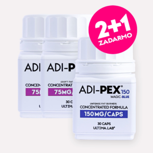 Spaľovač tukov 2× ADI-PEX Soft Pink + ZADARMO 1× Magic Blue (3×30 kaps.)