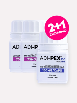 2ruzove + 1 modry Spaľovač tukov 2× ADI-PEX Soft Pink + ZADARMO 1× Magic Blue (3×30 kaps.)