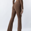 S062-02-1.jpg ULTIMA.LAB Brown Flare Leggings