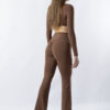 S062-03-1.jpg ULTIMA.LAB Brown Flare Leggings