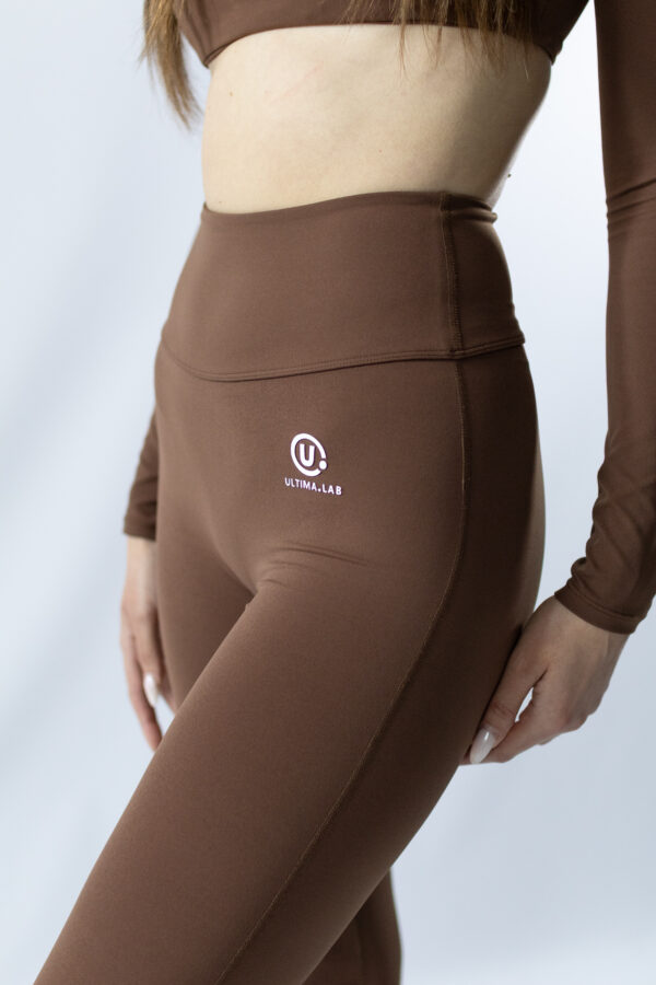 S062-04-1.jpg ULTIMA.LAB Brown Flare Leggings