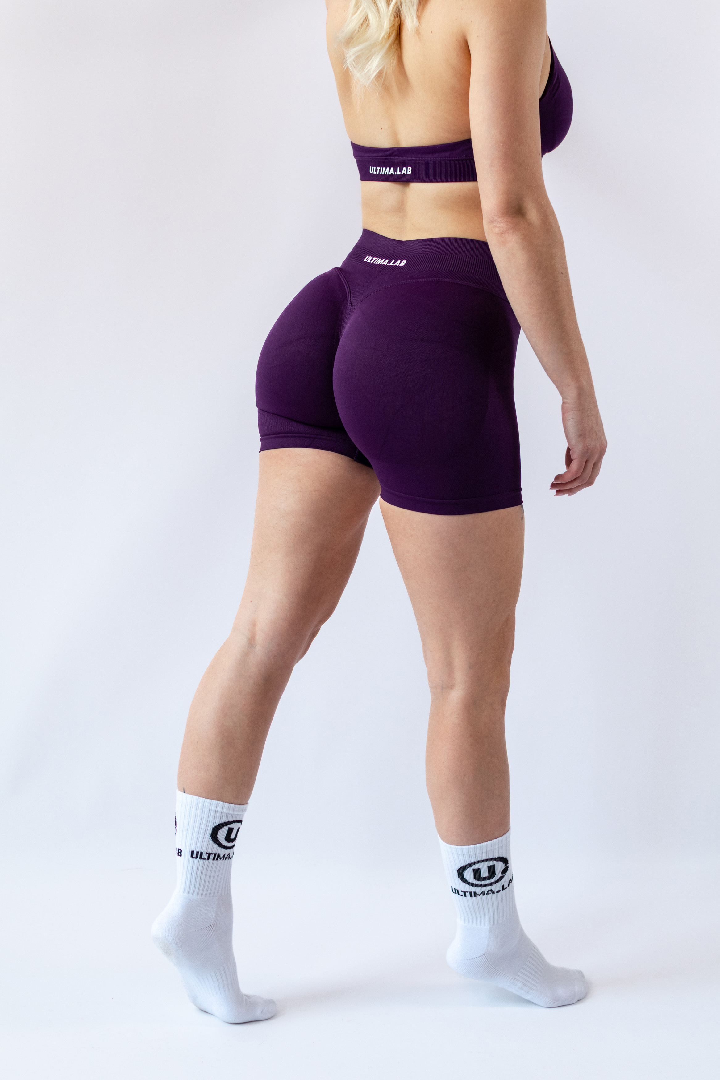 ULTIMA.LAB Purple Sculpt Shorts