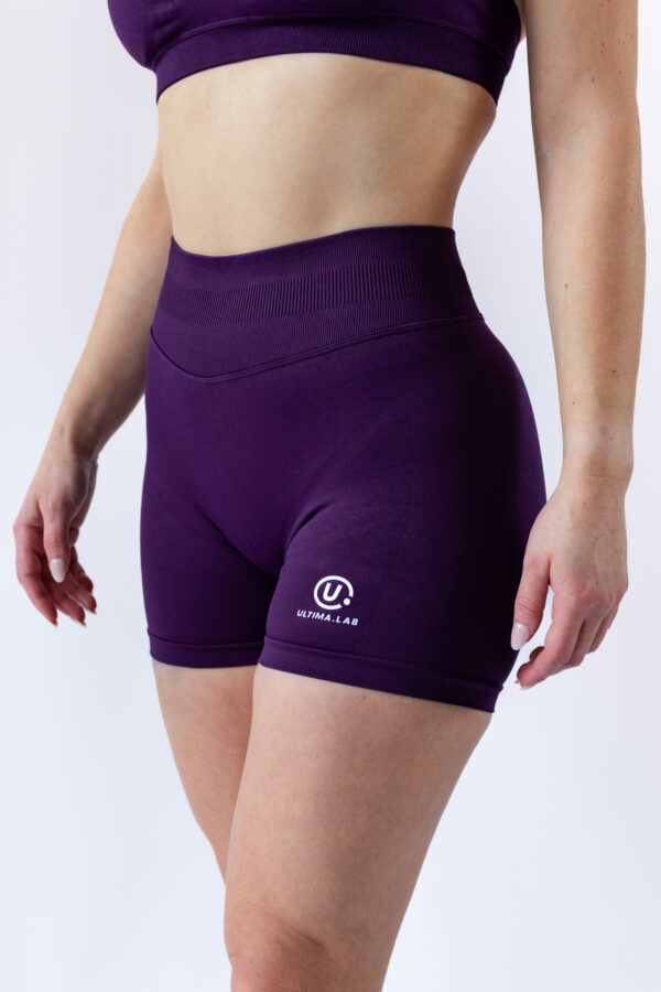 S077-03-1.jpg ULTIMA.LAB Purple Sculpt Shorts