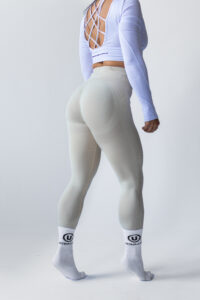ULTIMA.LAB Cream Seamless Leggings
