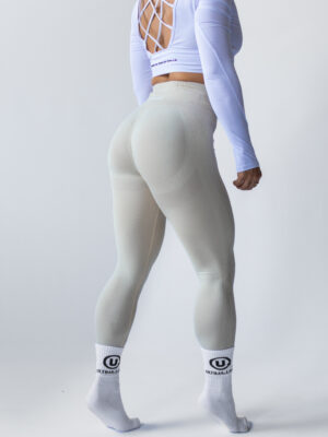 ULTIMA.LAB Cream Seamless Leggings