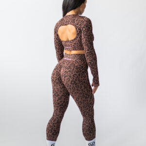 ULTIMA.LAB Leopard Long Sleeve Top