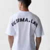 ULTIMA.LAB Oversize T-Shirt White - zadný pohľad Pánske biele oversize tričko ULTIMA.LAB - zadný pohľad